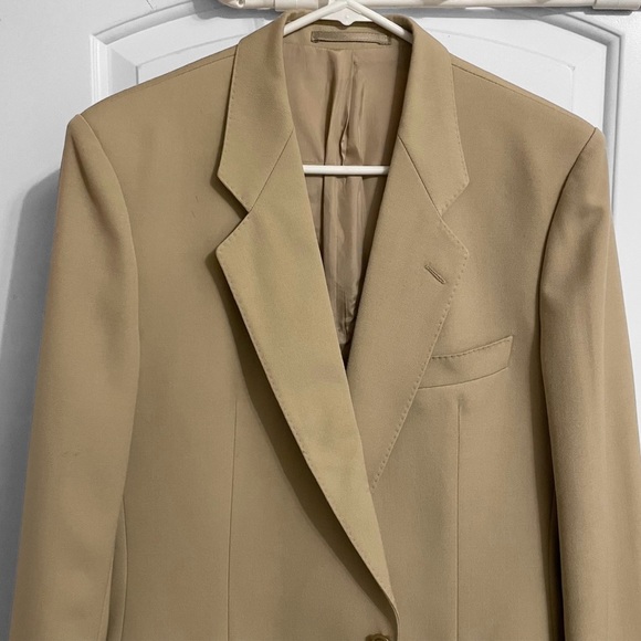 Hugo Boss Beige Textured Blazer Size Large - Picture 1 of 9